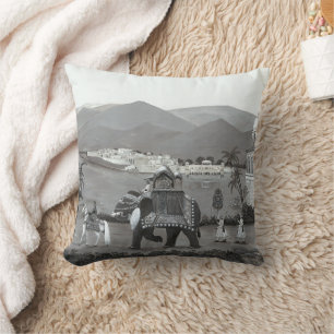 Indiska arvskonst Skriv ut Cushion Kudde