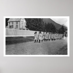 Indiska barn Sitka, Alaska 1922 Poster
