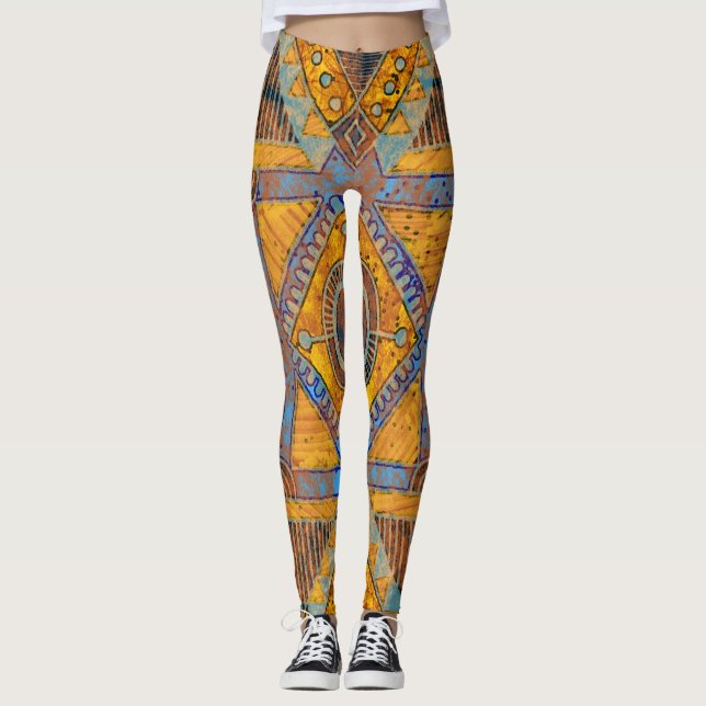 Indiska Blommigten Paisley: Ethnic Medallion. Leggings (Framsida)