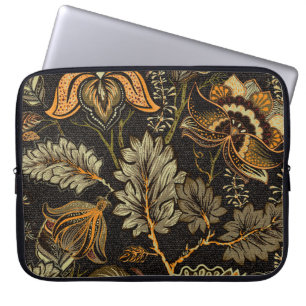 Indiska blommigten paisley, sömlös etnisk mönster. laptop fodral