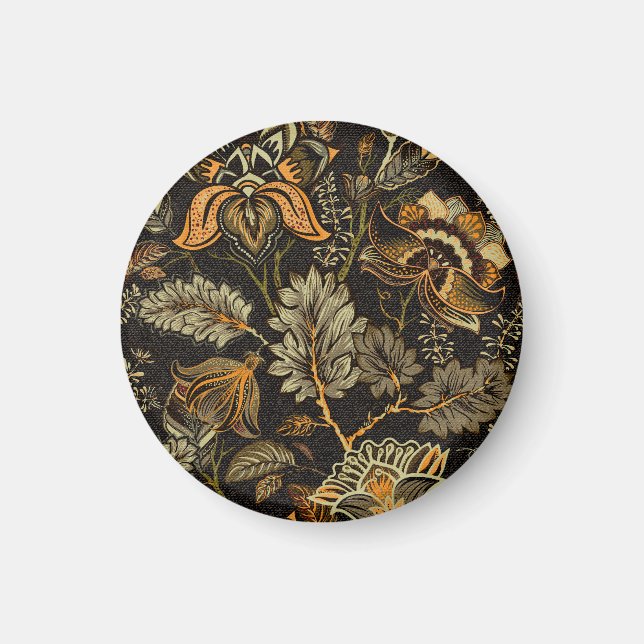 Indiska blommigten paisley, sömlös etnisk mönster. magnet (Framsidan)
