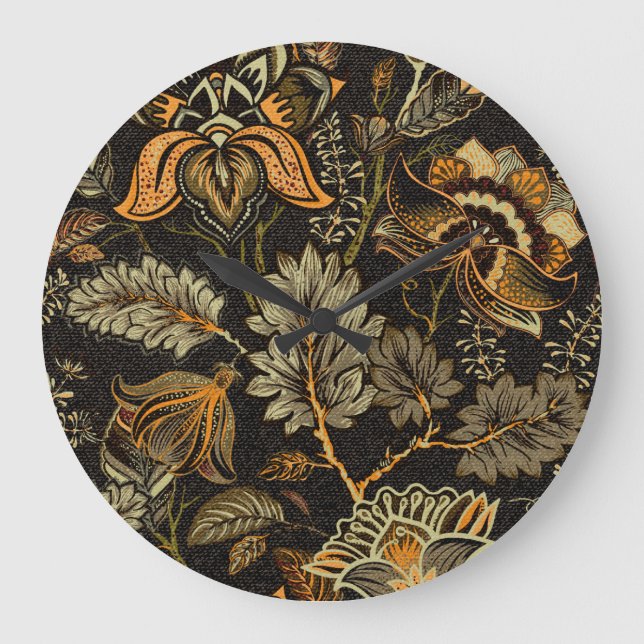 Indiska blommigten paisley, sömlös etnisk mönster. stor klocka (Framsida)