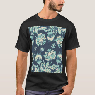 Indiska Blommigtens Vintage Sömlös Mönster T Shirt