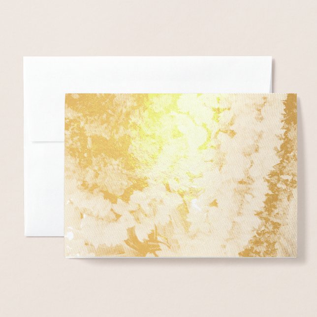 Indiska blomsterkransar folierat kort (Framsida med kuvert)