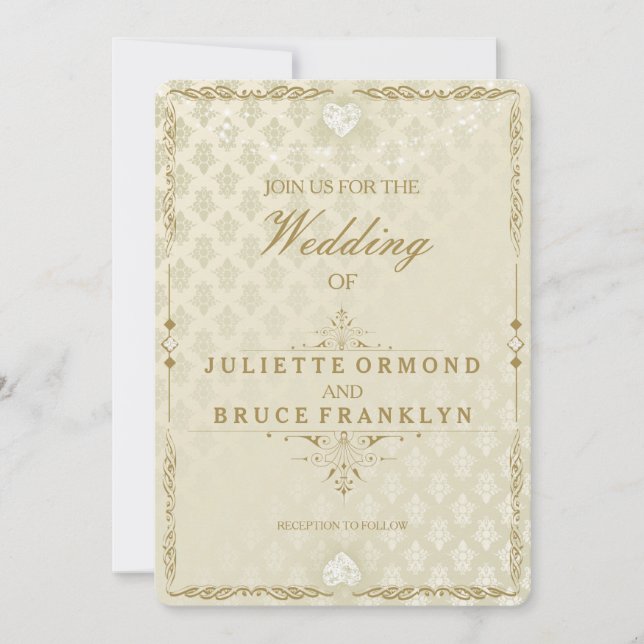 Indiska Bröllop III - Inbjudningskort (Framsida)