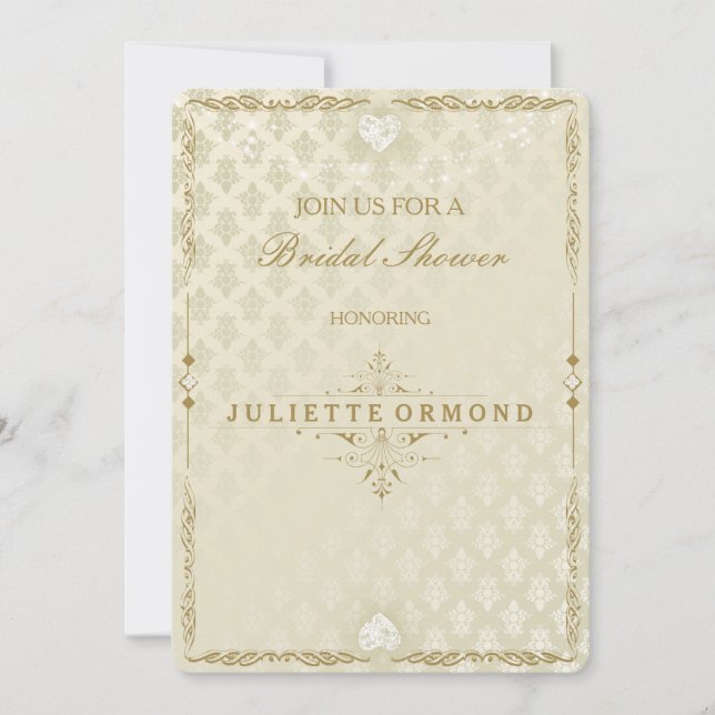 Indiska Bröllop III - Möhippa Card Inbjudningar (Framsida)