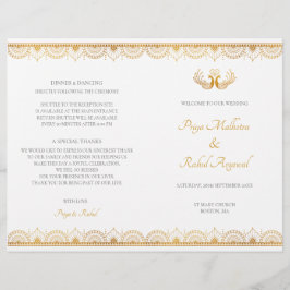 Indiska Bröllopsprogrammet elegant Mönster