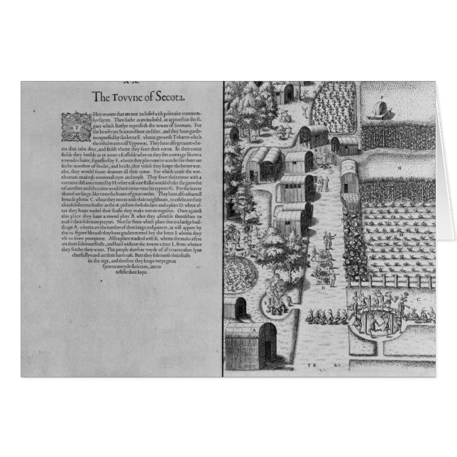 Indiska byn i Seoton Hälsningskort (Framsidan Horizontal)