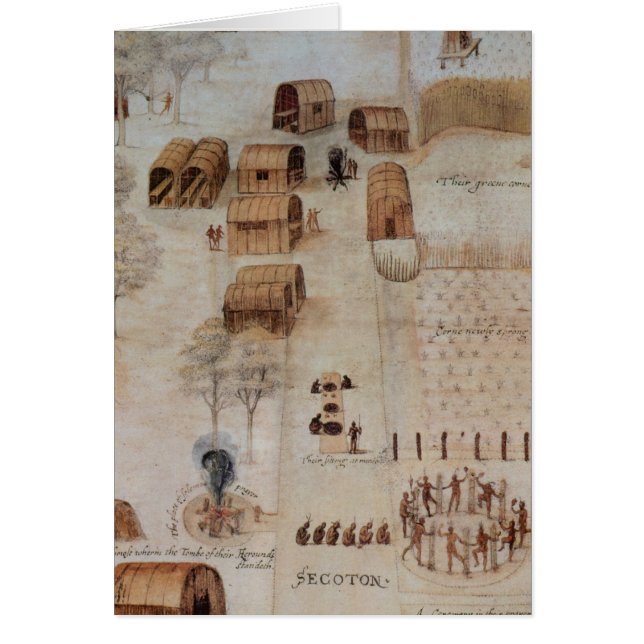 Indiska byn i Seoton Hälsningskort (Framsidan)