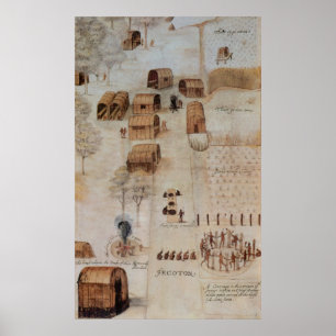 Indiska byn i Seoton Poster