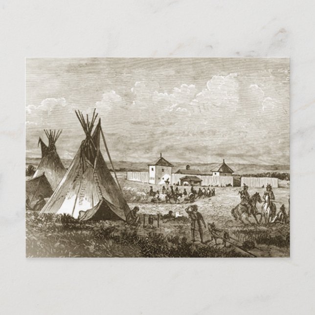 Indiska byn vykort (Framsida)