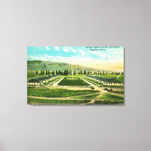 Indiska byråns flygvy canvastryck