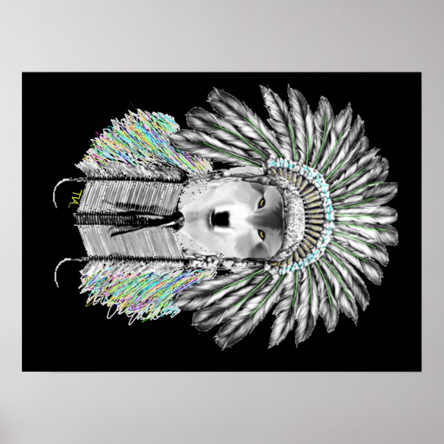 Indiska chefens varg poster (Framsidan)