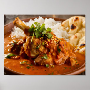 Indiska Chicken Tikka Masala Curry Meal Poster
