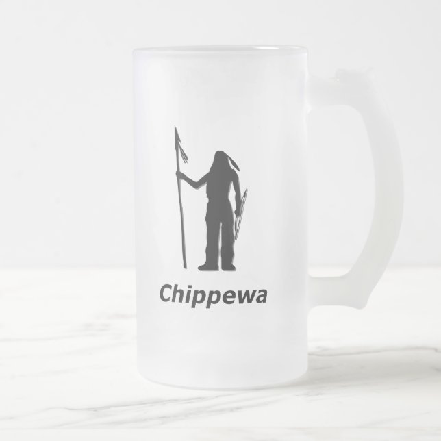 Indiska Chippewa Frostat Ölglas (Höger)