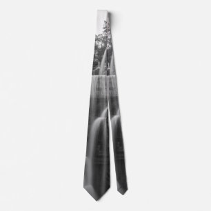 Indiska Cliff Falls Grayscale Neck Tie Slips