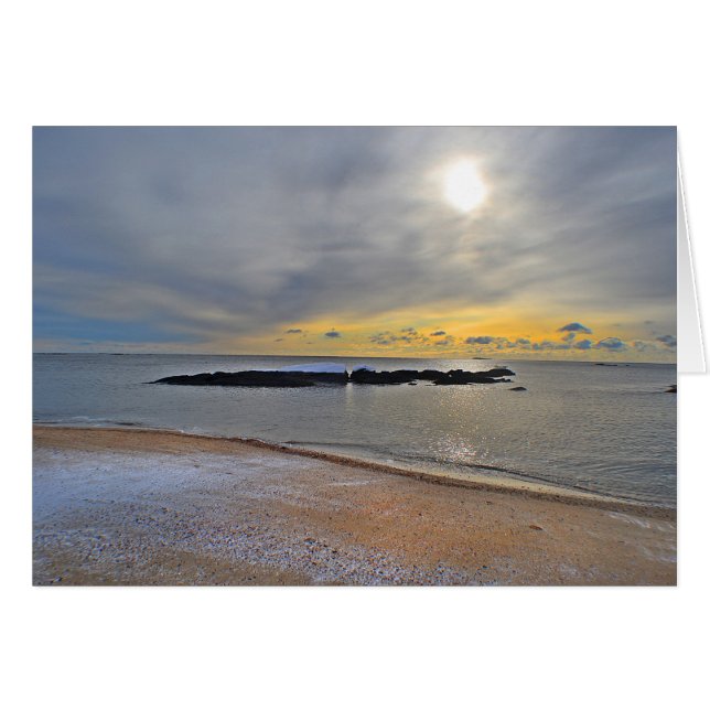 Indiska cove Beach OBS Kort (Framsidan Horizontal)