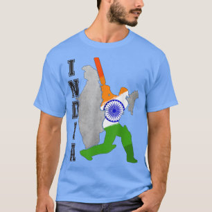 Indiska Cricket Jersey India Cricket Team Älskare T Shirt