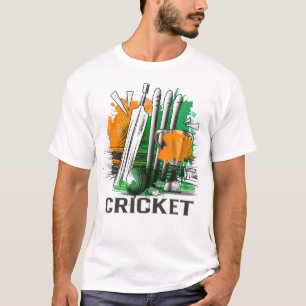 Indiska Cricket National Fläkt Team Jersey T Shirt