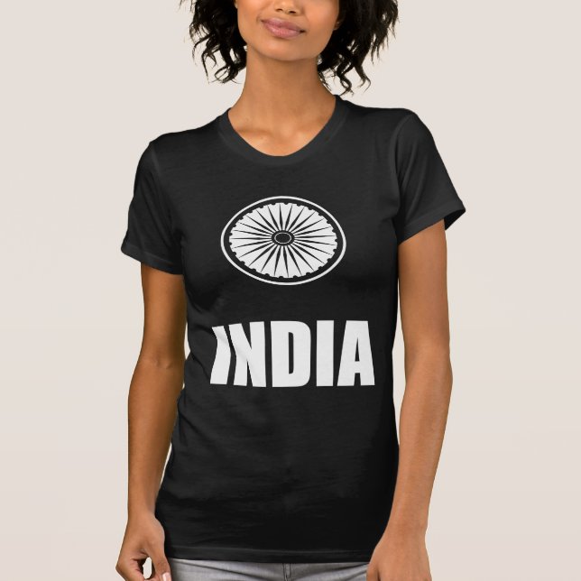 Indiska Cricket Supporter Jersey India Cricket Flä T Shirt (Framsida)
