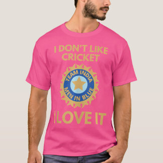 Indiska Cricket-supportrar Indien Cricket Fläkt T Shirt