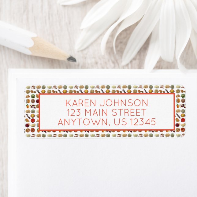 Indiska Cuisineet Food i Indien Restaurant Chef Returadress Etikett (Insitu)