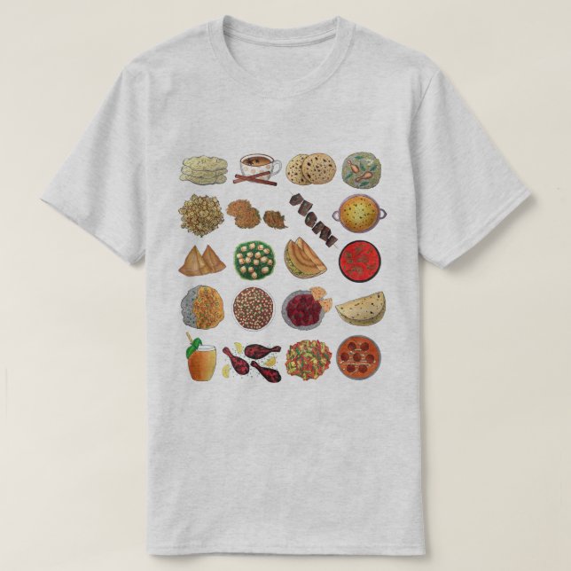 Indiska Cuisineet Food i Indien Restaurant Chef T Shirt (Design framsida)