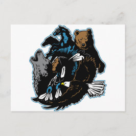 Indiska djur och djur vykort