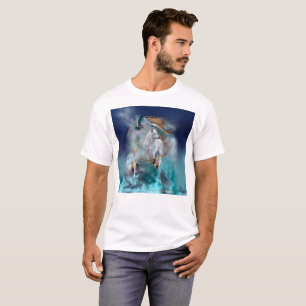 Indiska drömmare och stamstamhuvudens varg t shirt