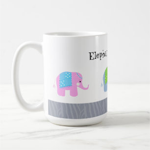 Indiska elefanter är Coola Kaffemugg