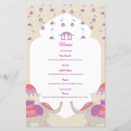 Indiska Elegance Bröllop Menu