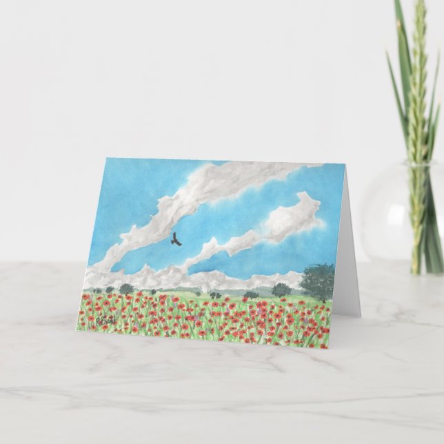 Indiska filtar blommor välkomstkort tack kort (Framsida)