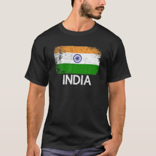 Indiska Flagga   Vintage av gåva från Indien T Shirt