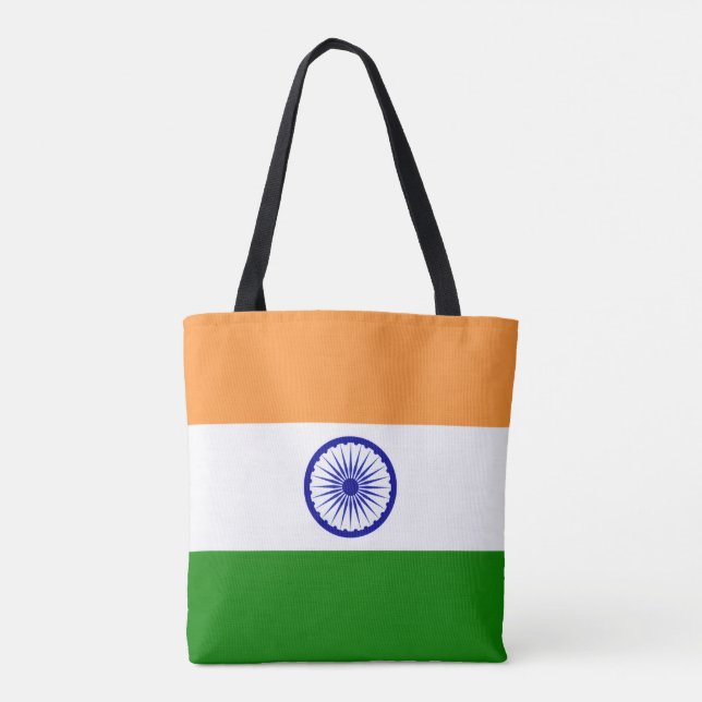 Indiska flaggan, Indiens flagga Tygkasse (Baksida)