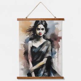 Indiska flicka i Sari