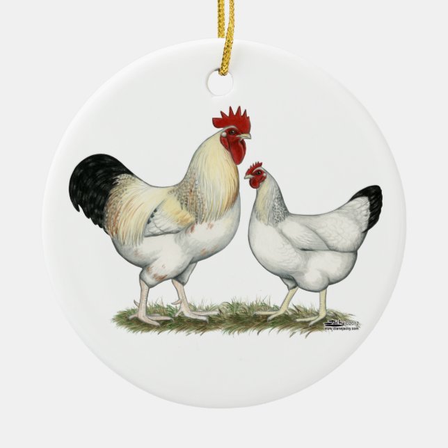 Indiska floden Chickens Julgransprydnad Keramik (Framsidan)