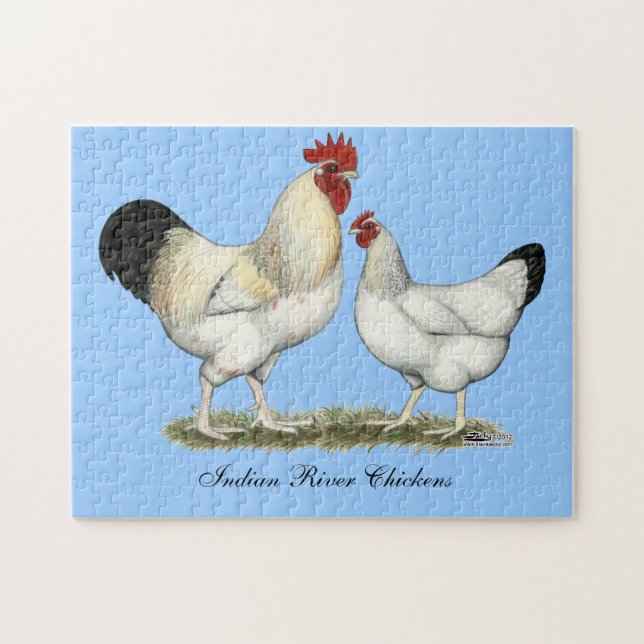 Indiska floden Chickens Pussel (Horisontell)