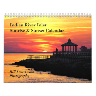 Indiska floden Inlet Sunrise & Sunset Calendar 202 Kalender