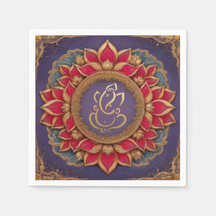 Indiska Ganesh Lila Traditional Lotus Bröllop Pappersservett