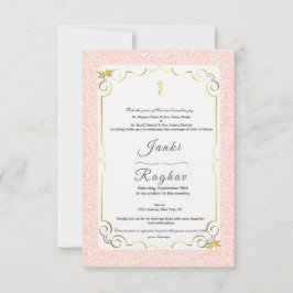 Indiska ganesha-bröllopsinbjudan inbjudningar