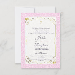 Indiska ganesha-bröllopsinbjudan inbjudningar