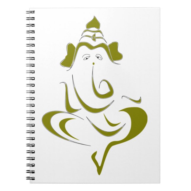 Indiska Gud Ganesha Anteckningsbok (Framsidan)