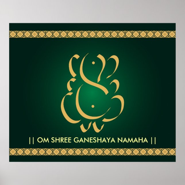 Indiska Gud Ganesha - Poster (Framsidan)
