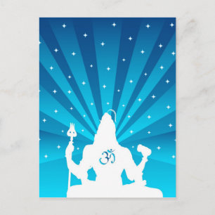Indiska Gud Shiva - vykort