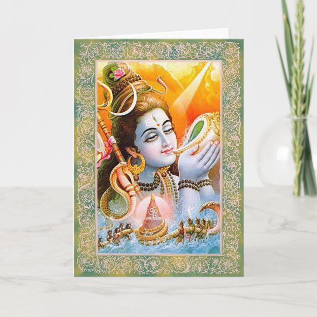 Indiska gudar/Lord Shiva - hälsningkort Kort (Framsida)