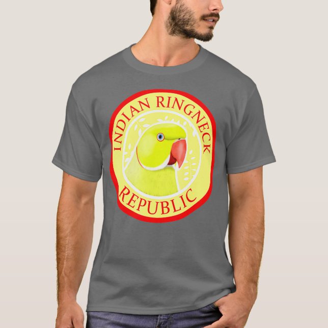 Indiska Gulten RingnackParrot T Shirt (Framsida)