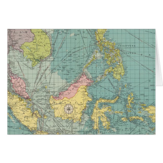 Indiska hamnar i Öster Hälsningskort (Framsidan Horizontal)