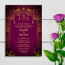 Indiska Hindu Bröllop Ganesha-Royalet Golden