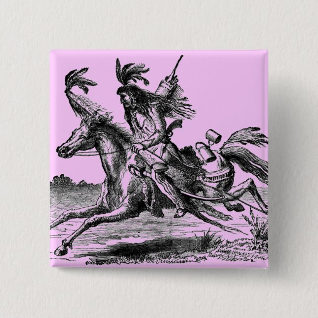 Indiska horseback-knappen knapp (Framsida)