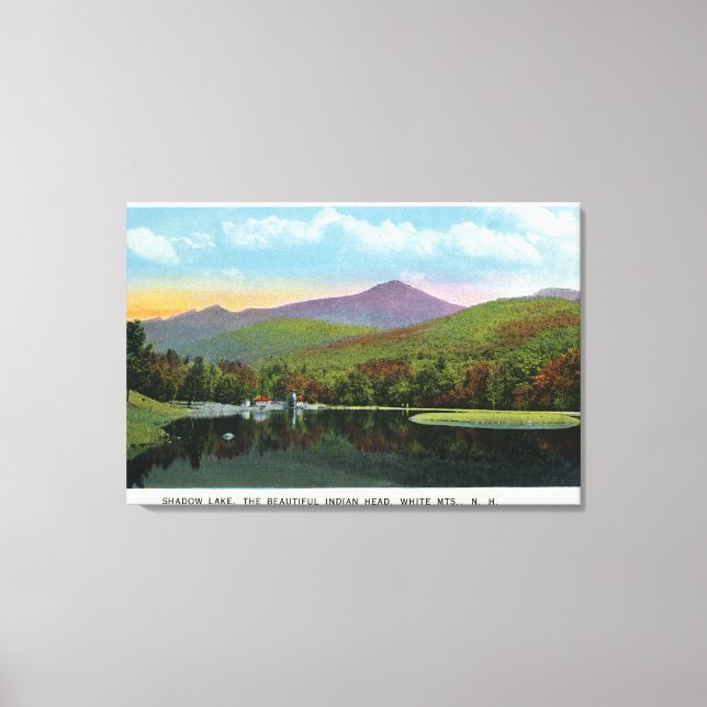 Indiska huvud- och skuggvyn i Sjö Canvastryck (Framsida)